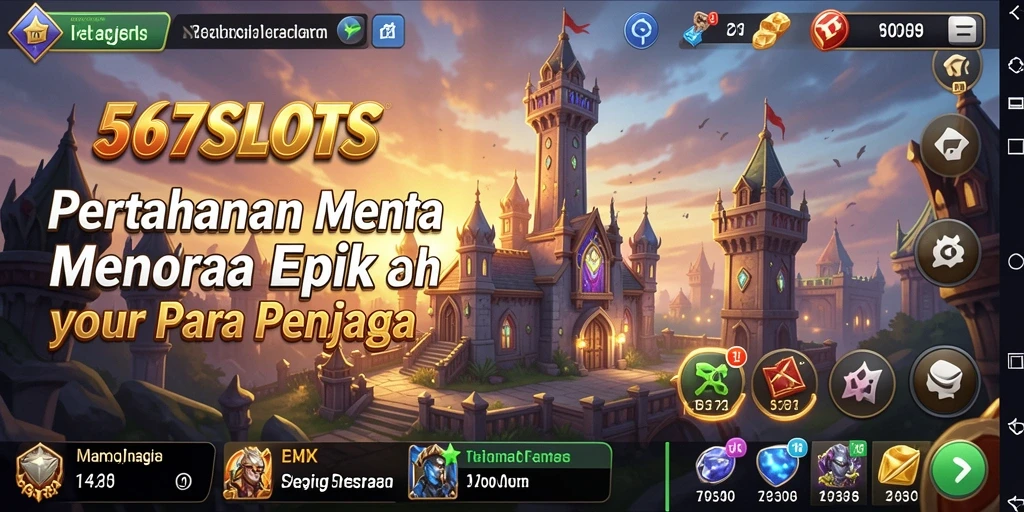 Gameplay Tower Defense yang mendebarkan dan penuh strategi.