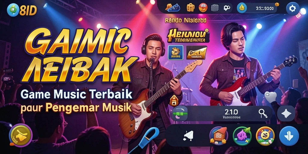Tampilan gameplay 8ID dengan grafik menarik dan musik yang menghibur.