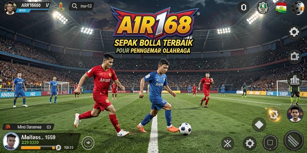 Tampilan gameplay sepak bola realistik dan menarik di AIR168.
