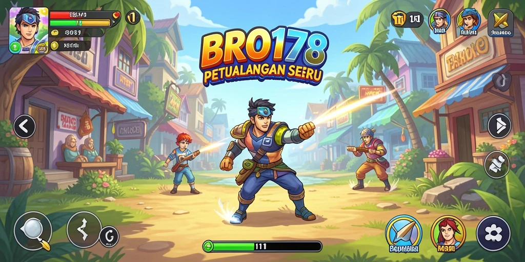Tampilan menarik dari gameplay berbagai level di BRO178.