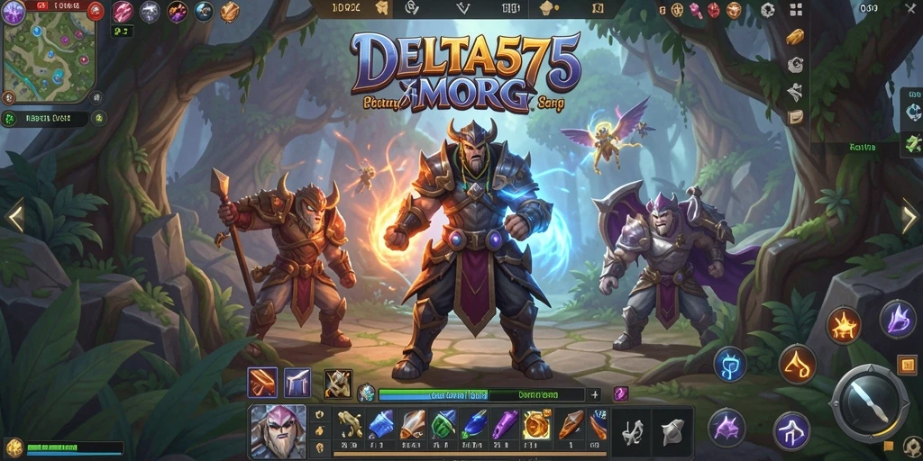 Tampilan gameplay seru dalam dunia DELTA575 MMORPG.