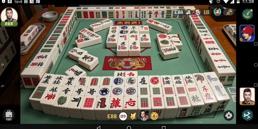 Tampilan gameplay E88 saat bermain Mahjong yang seru.