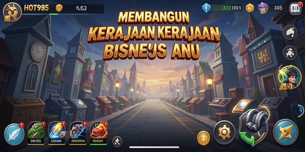 Screenshot utama HOT985 menampilkan gameplay Tycoon yang menarik.