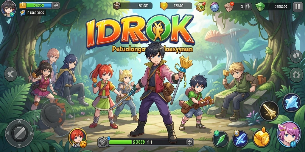 Tampilan menarik dari gameplay anime yang mendalam dan interaktif.