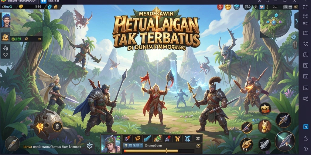 Tampilan gameplay seru dari MERDEKAWIN yang penuh aksi.