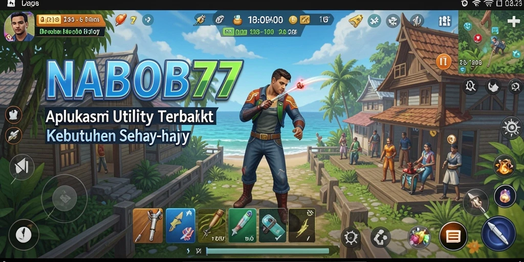 Tampilan utama NABOB77 dengan fitur pengingat dan jadwal.