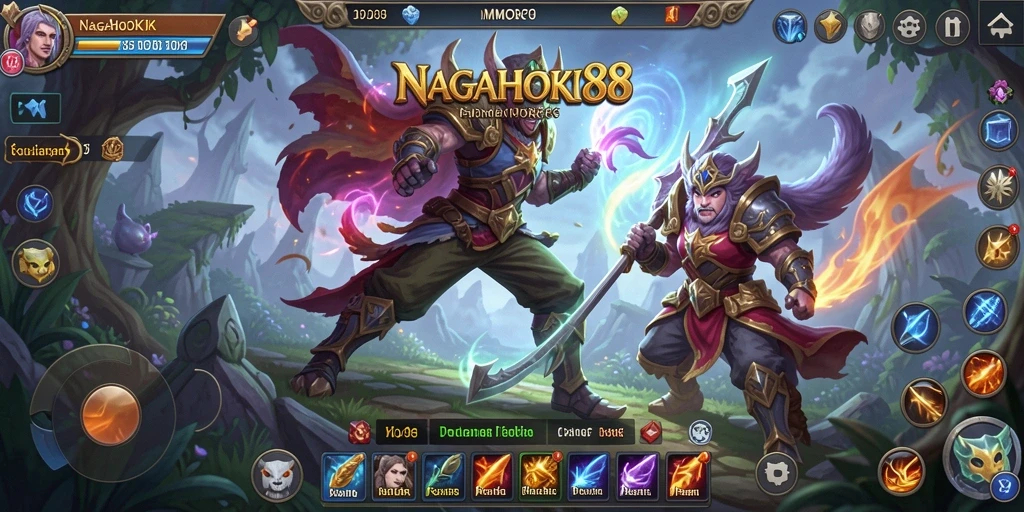 Tampilan gameplay NAGAHOKI88 yang menakjubkan di dunia MMORPG.