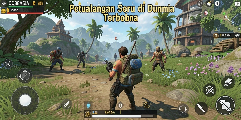 Gameplay seru dalam dunia terbuka yang luas dan menakjubkan.