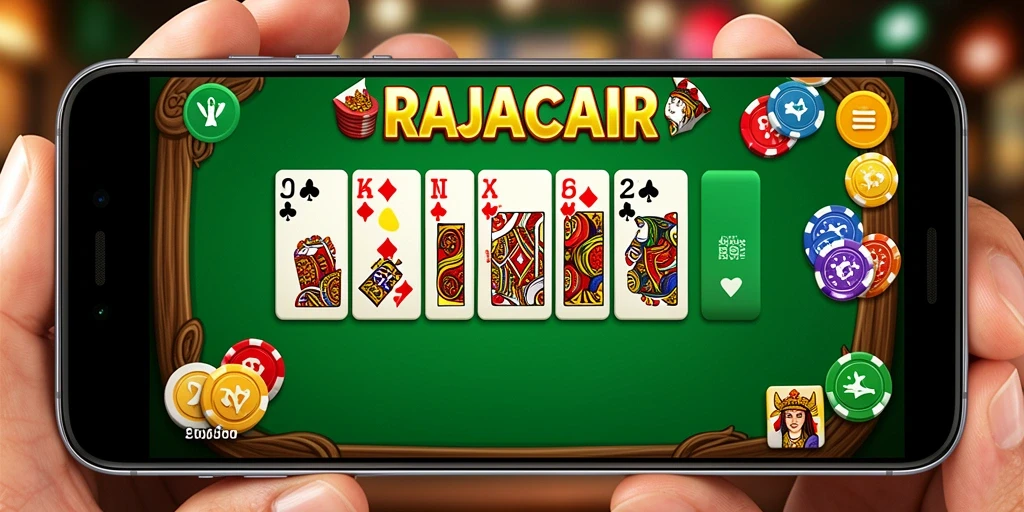 Tampilan gameplay RAJACAIR yang menampilkan pemain sedang bermain Domino.