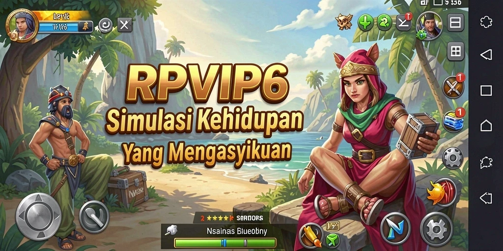 Tampilan gameplay RPVIP6 yang menarik dan penuh warna.