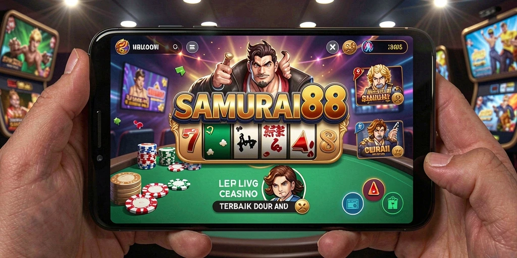 Tampilan gameplay Live Casino yang mendebarkan di SAMURAI88.