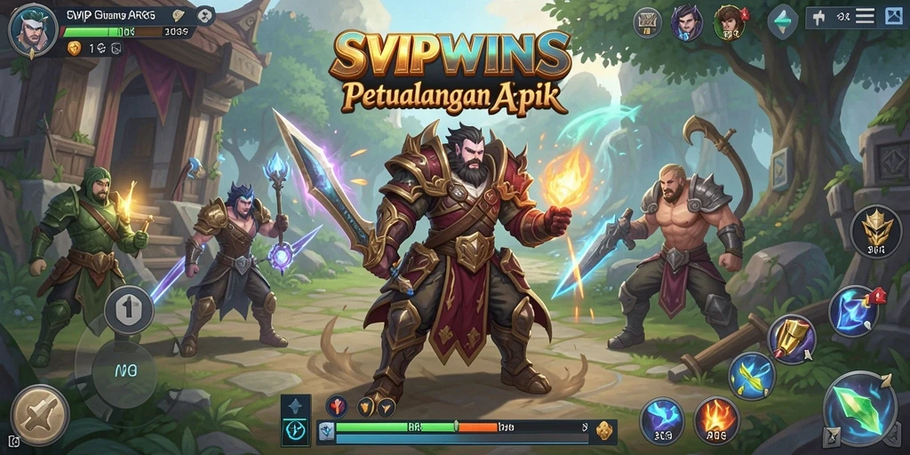 Tampilan aksion seru dalam game ARPG SVIPWINS.