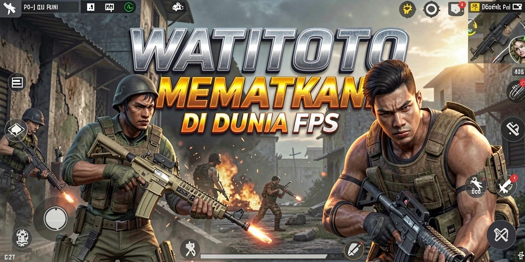 Screenshot gameplay WATITOTO yang menunjukkan aksi tempur intens.