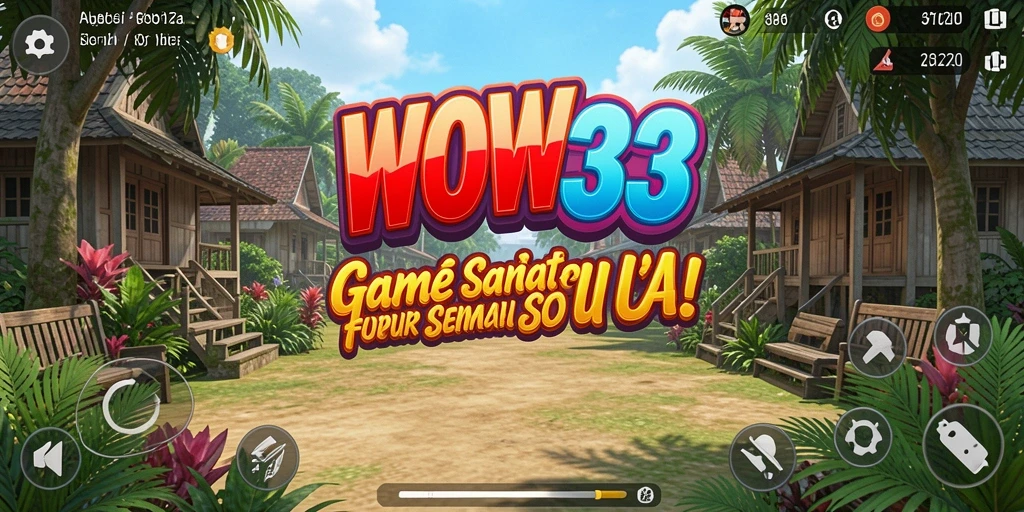 Tangkapan layar utama WOW33 menampilkan gameplay yang menarik dan menawan.