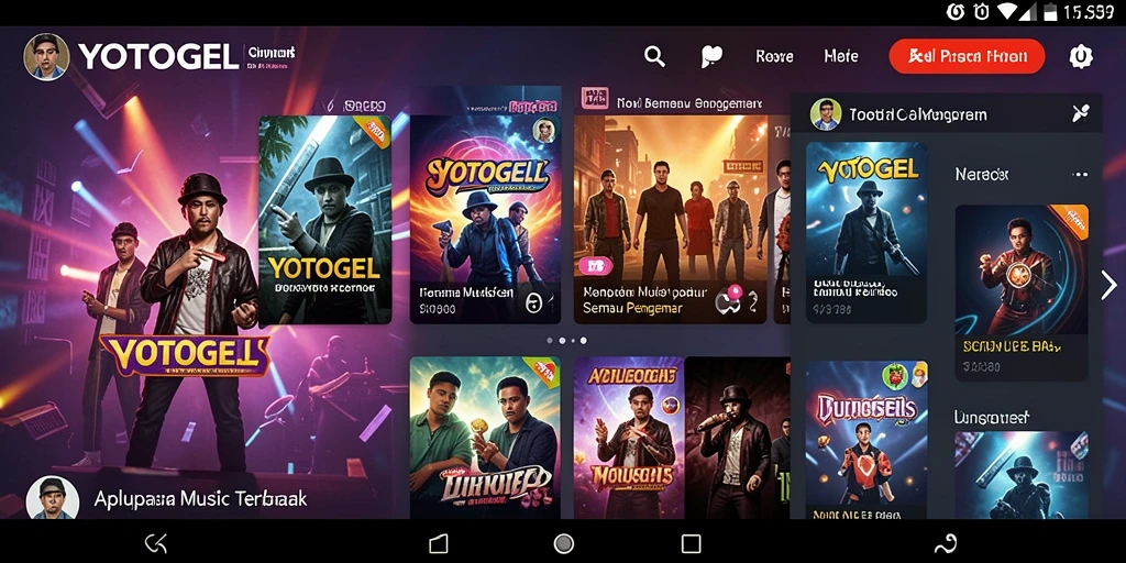 Tampilan antarmuka YOTOGEL yang menarik dan mudah digunakan.