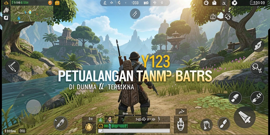 Screenshot YY123 menampilkan pemain menjelajahi dunia terbuka yang luas.